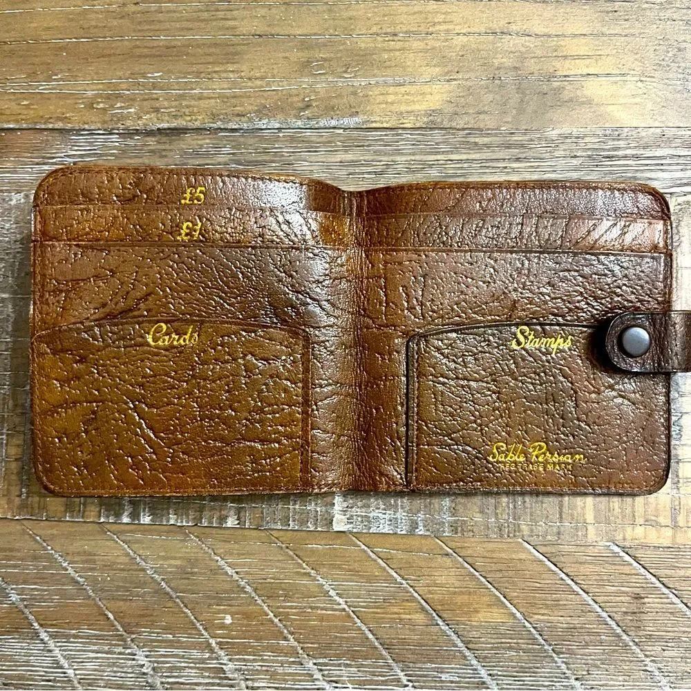 Vintage Sable Persian Leather Slim Jacket Wallet.